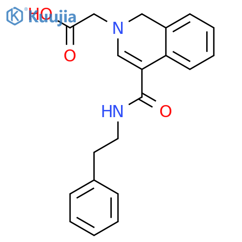 2(1H)-Isoquinolineacetic acid, 4-[[(2-phenylethyl)amino]carbonyl]- structure