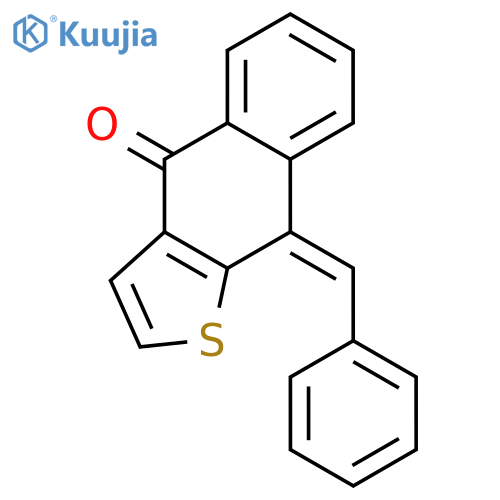 Naphtho[2,3-b]thiophen-4(9H)-one, 9-(phenylmethylene)-, (9Z)- structure