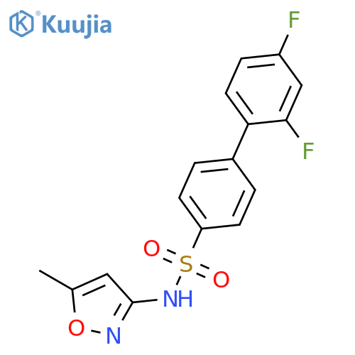 [1,1'-BIPHENYL]-4-SULFONAMIDE, 2',4'-DIFLUORO-N-(5-METHYL-3-ISOXAZOLYL)- structure