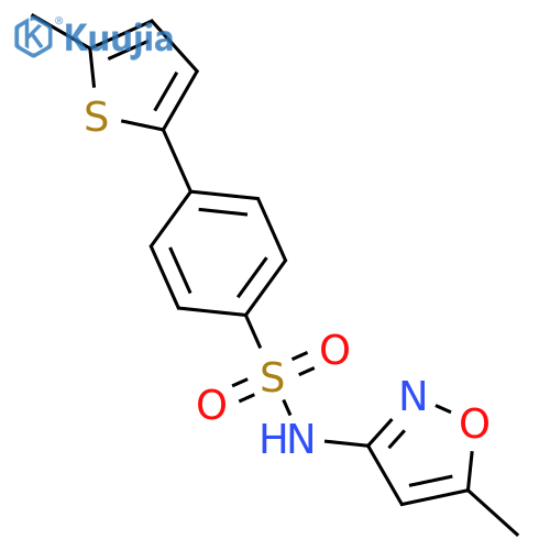 BENZENESULFONAMIDE, N-(5-METHYL-3-ISOXAZOLYL)-4-(5-METHYL-2-THIENYL)- structure
