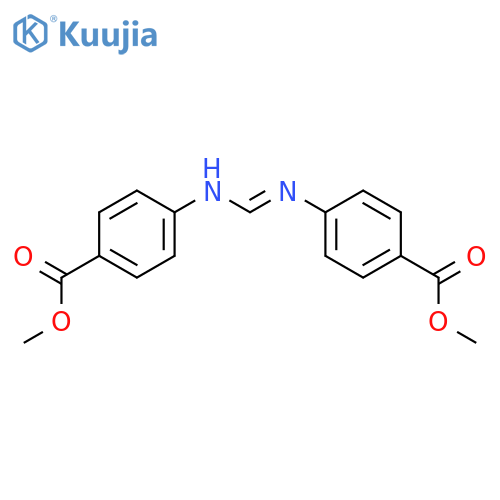 BENZOIC ACID, 4-[[[[4-(METHOXYCARBONYL)PHENYL]AMINO]METHYLENE]AMINO]-, METHYL ESTER structure