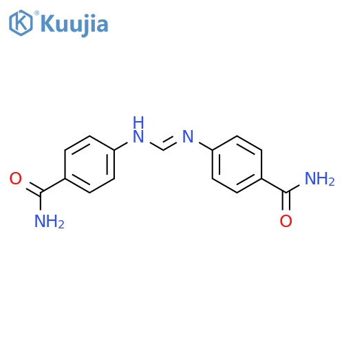 Benzamide, 4-[[[[4-(aminocarbonyl)phenyl]amino]methylene]amino]- structure