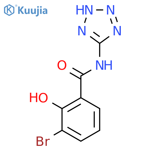 Benzamide, 3-bromo-2-hydroxy-N-1H-tetrazol-5-yl- structure