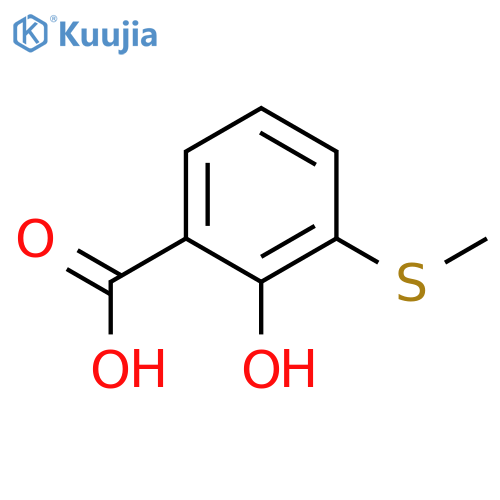 2-Hydroxy-3-(methylthio)benzoic acid structure