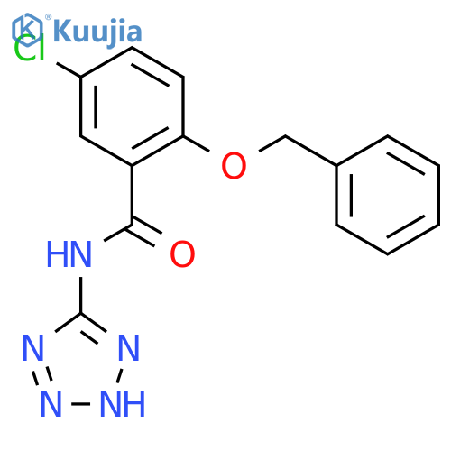 BENZAMIDE, 5-CHLORO-2-(PHENYLMETHOXY)-N-1H-TETRAZOL-5-YL- structure