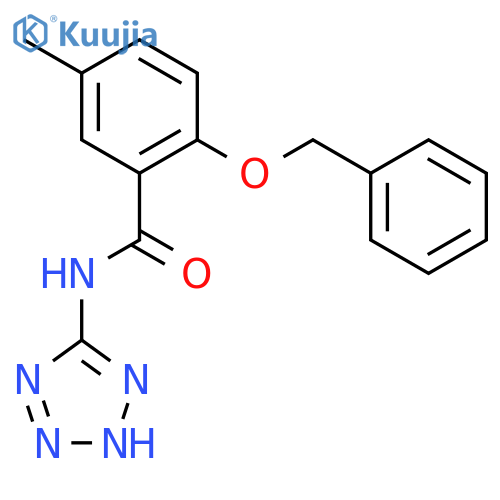Benzamide, 5-methyl-2-(phenylmethoxy)-N-1H-tetrazol-5-yl- structure