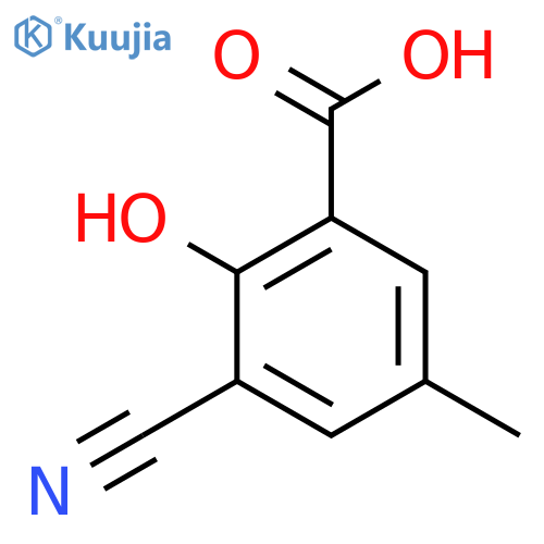 3-Cyano-5-methylsalicylic acid structure