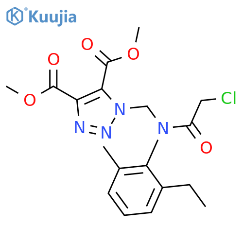 1H-1,2,3-TRIAZOLE-4,5-DICARBOXYLIC ACID, 1-[[(CHLOROACETYL)(2-ETHYL-6-METHYLPHENYL)AMINO]METHYL]-, DIMETHYL ESTER structure