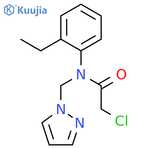 ACETAMIDE, 2-CHLORO-N-(2-ETHYLPHENYL)-N-(1H-PYRAZOL-1-YLMETHYL)- structure