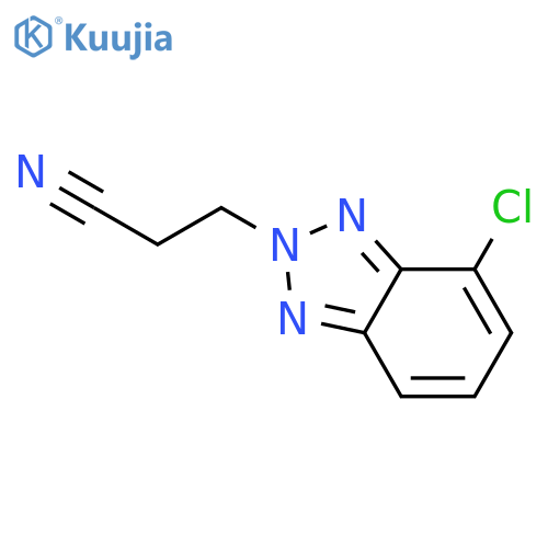 2H-Benzotriazole-2-propanenitrile, 4-chloro- structure
