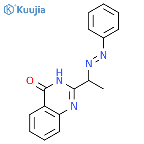 4(3H)-QUINAZOLINONE, 2-[1-(PHENYLAZO)ETHYL]- structure
