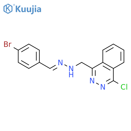 BENZALDEHYDE, 4-BROMO-, (4-CHLORO-1-PHTHALAZINYL)METHYLHYDRAZONE structure