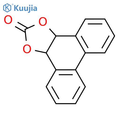 Phenanthro[9,10-d]-1,3-dioxol-2-one, 3a,11b-dihydro- structure
