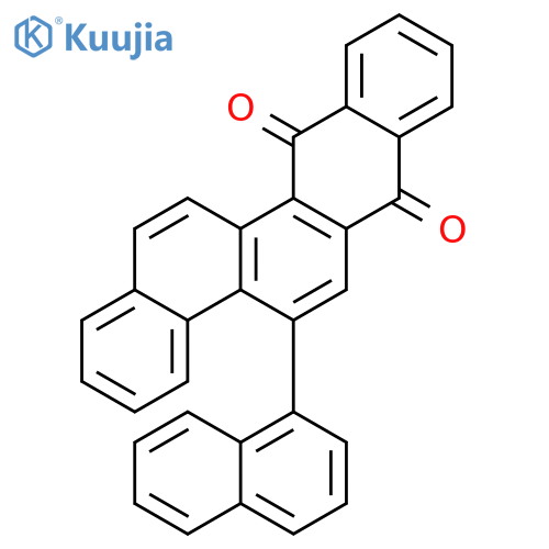 BENZO[B]CHRYSENE-7,12-DIONE, 5-(1-NAPHTHALENYL)- structure