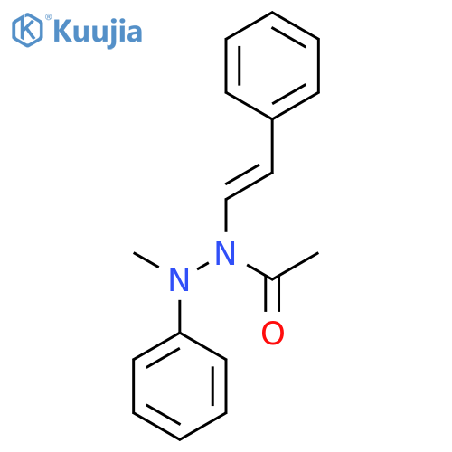 N'-Methyl-N'-phenyl-N-[(E)-2-phenylethenyl]acetohydrazide structure