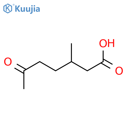 3-methyl-6-oxoheptanoic acid structure