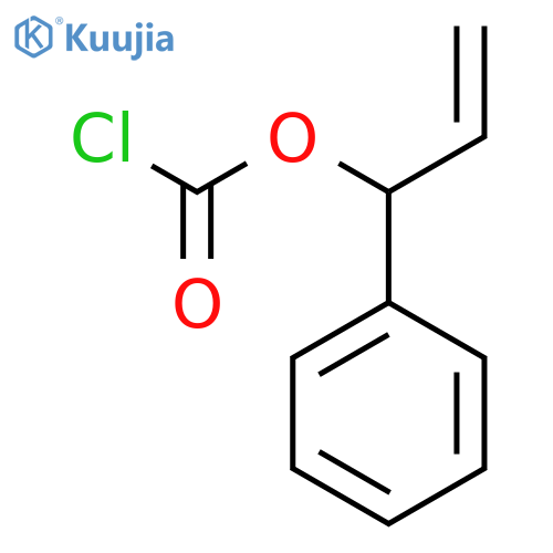 Carbonochloridic acid, 1-phenyl-2-propenyl ester structure