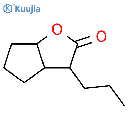 2H-Cyclopenta[b]furan-2-one, hexahydro-3-propyl- structure