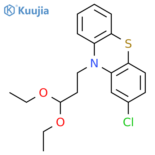 10H-PHENOTHIAZINE, 2-CHLORO-10-(3,3-DIETHOXYPROPYL)- structure