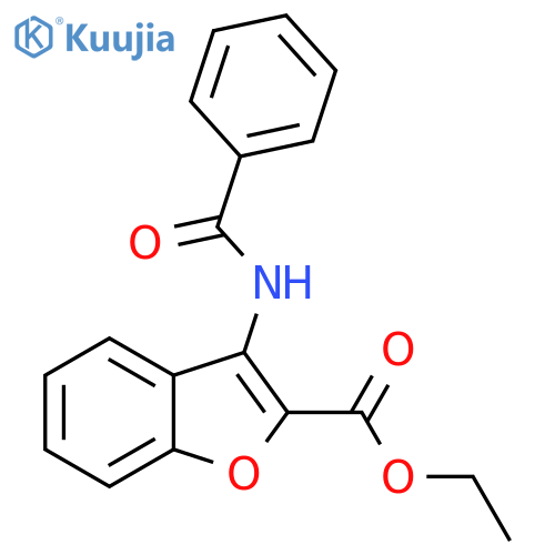 ethyl 3-benzamido-1-benzofuran-2-carboxylate structure