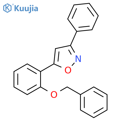 Isoxazole, 3-phenyl-5-[2-(phenylmethoxy)phenyl]- structure