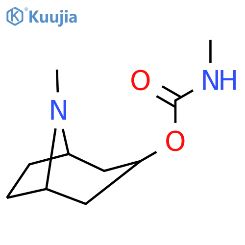 (8-methyl-8-azabicyclo[3.2.1]oct-3-yl) N-methylcarbamate structure