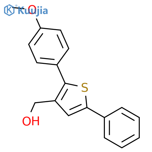 3-THIOPHENEMETHANOL, 2-(4-METHOXYPHENYL)-5-PHENYL- structure