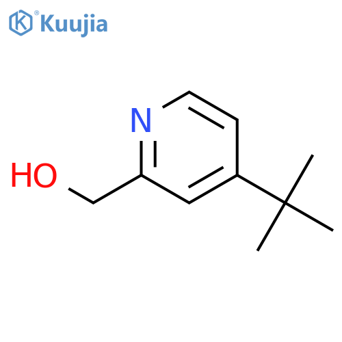 4-(1,1-dimethylethyl)-2-Pyridinemethanol structure