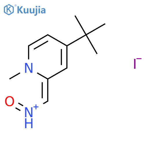 (E)-(4-tert-butyl-1-methylpyridin-2(1H)-ylidene)-N-oxomethanaminium iodide structure