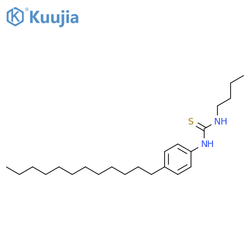 THIOUREA, N-BUTYL-N'-(4-DODECYLPHENYL)- structure