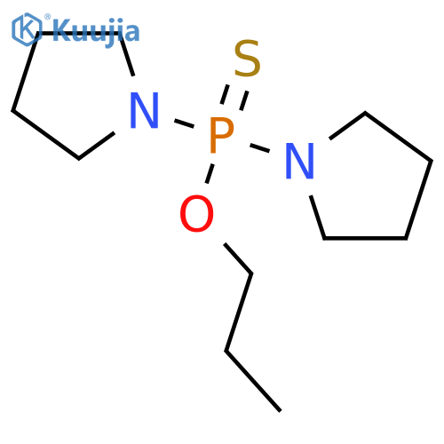 Phosphinothioic acid, di-1-pyrrolidinyl-, O-propyl ester structure
