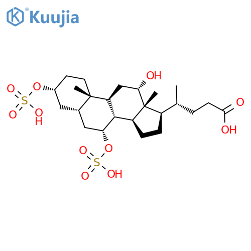 Cholan-24-oic acid, 12-hydroxy-3,7-bis(sulfooxy)-, (3a,5b,7a,12a)- structure