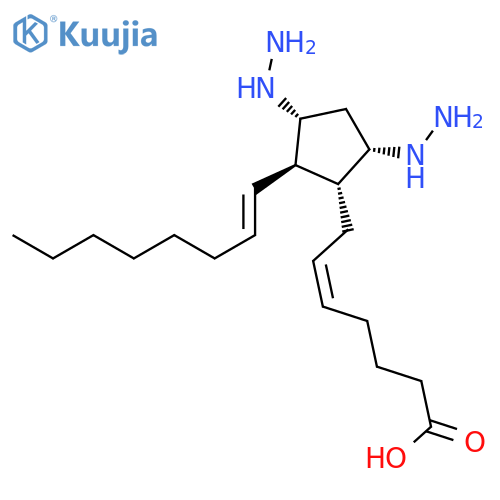Prosta-5,13-dien-1-oic acid, 9,11-dihydrazino-, (5Z,9a,11a,13E)- structure