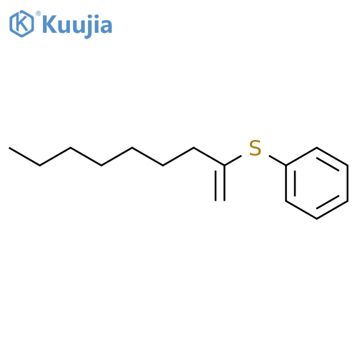 Benzene, [(1-methyleneoctyl)thio]- structure
