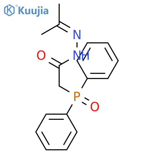 ACETIC ACID, (DIPHENYLPHOSPHINYL)-, (1-METHYLETHYLIDENE)HYDRAZIDE structure