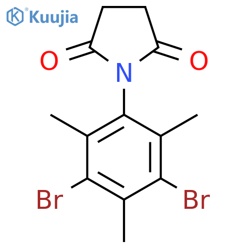2,5-Pyrrolidinedione, 1-(3,5-dibromo-2,4,6-trimethylphenyl)- structure