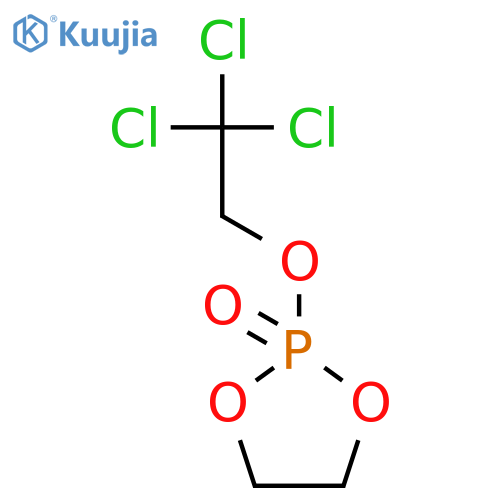 1,3,2-Dioxaphospholane, 2-(2,2,2-trichloroethoxy)-, 2-oxide structure