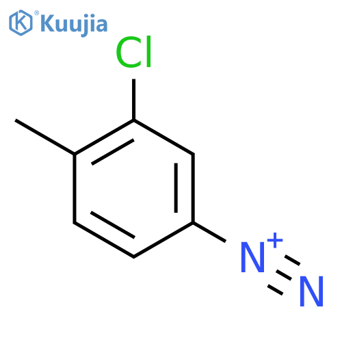 3-chloro-4-methylbenzenediazonium structure