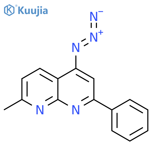 1,8-Naphthyridine, 4-azido-7-methyl-2-phenyl- structure