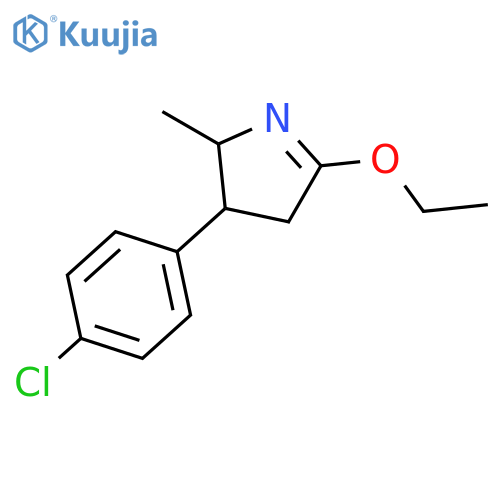 2H-PYRROLE, 3-(4-CHLOROPHENYL)-5-ETHOXY-3,4-DIHYDRO-2-METHYL- structure