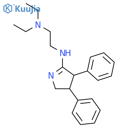 N'-(3,4-diphenyl-3,4-dihydro-2H-pyrrol-5-yl)-N,N-diethylethane-1,2-diamine structure