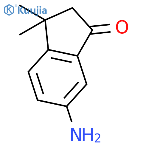 1H-INDEN-1-ONE, 6-AMINO-2,3-DIHYDRO-3,3-DIMETHYL- structure