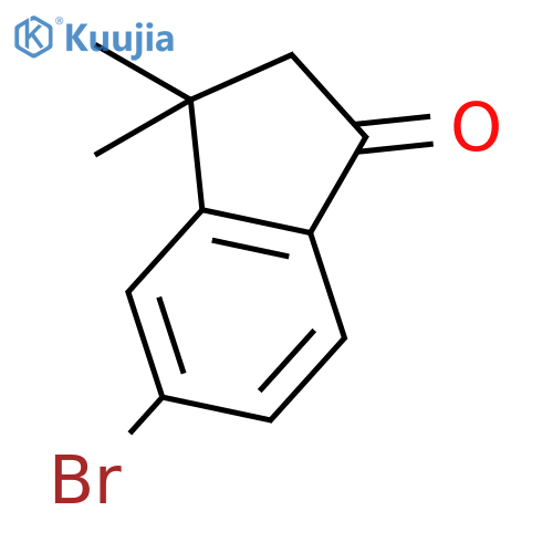 5-Bromo-3,3-dimethyl-2,3-dihydro-1H-inden-1-one structure