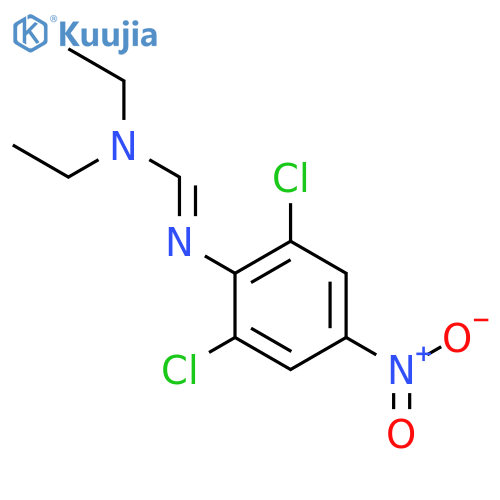 Methanimidamide, N'-(2,6-dichloro-4-nitrophenyl)-N,N-diethyl- structure