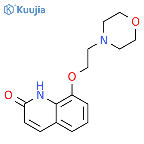 2(1H)-Quinolinone, 8-[2-(4-morpholinyl)ethoxy]- structure