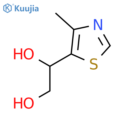 1-(4-methyl-1,3-thiazol-5-yl)ethane-1,2-diol structure