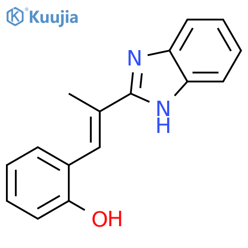 PHENOL, 2-[2-(1H-BENZIMIDAZOL-2-YL)-1-PROPENYL]- structure