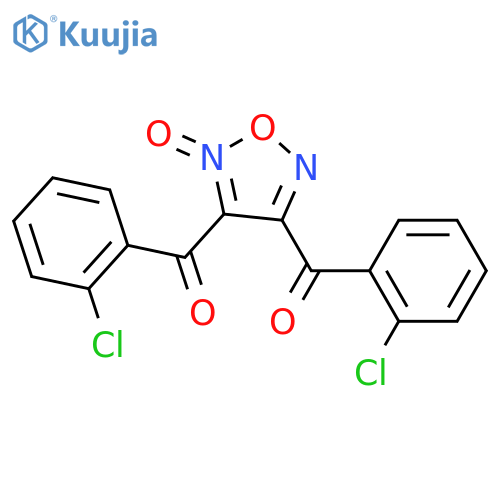 Methanone, (2-oxido-1,2,5-oxadiazole-3,4-diyl)bis[(2-chlorophenyl)- structure