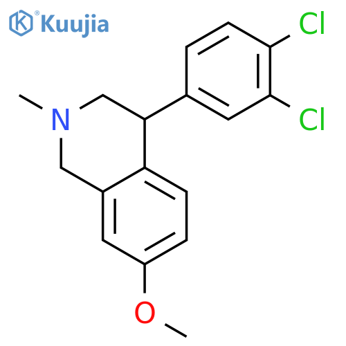 4-(3,4-Dichlorophenyl)-7-methoxy-2-methyl-1,2,3,4-tetrahydroisoquinoline structure