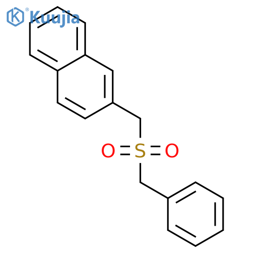 Naphthalene, 2-[[(phenylmethyl)sulfonyl]methyl]- structure